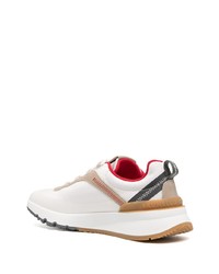 Мужские белые кроссовки от Brunello Cucinelli