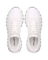 Мужские белые кроссовки от Prada