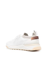 Мужские белые кроссовки от Santoni