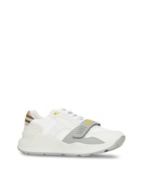 Мужские белые кроссовки от Burberry