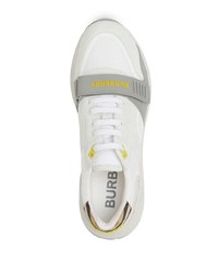 Мужские белые кроссовки от Burberry