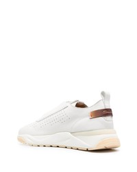 Мужские белые кроссовки от Santoni