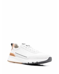 Мужские белые кроссовки от Brunello Cucinelli