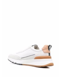 Мужские белые кроссовки от Brunello Cucinelli