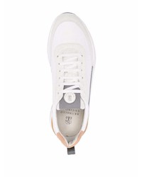 Мужские белые кроссовки от Brunello Cucinelli
