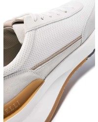 Мужские белые кроссовки от Brunello Cucinelli