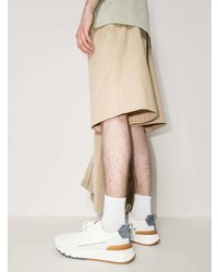 Мужские белые кроссовки от Brunello Cucinelli