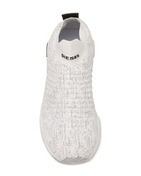 Женские белые кроссовки от Diesel