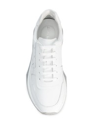 Мужские белые кроссовки от Salvatore Ferragamo
