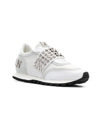 Женские белые кроссовки от Philipp Plein