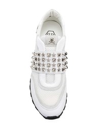 Женские белые кроссовки от Philipp Plein