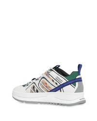 Мужские белые кроссовки от Burberry