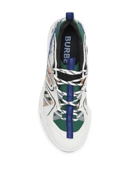 Мужские белые кроссовки от Burberry