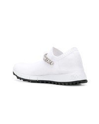 Женские белые кроссовки от Jimmy Choo