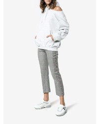 Женские белые кроссовки от Prada