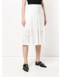 Белые кружевные брюки-кюлоты от Neil Barrett