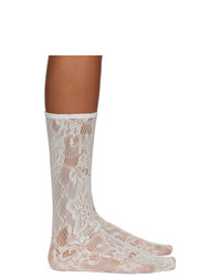 Белые кружевные носки