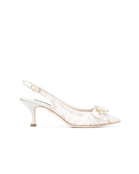 Белые кружевные туфли от Dolce & Gabbana