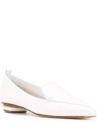 Женские белые лоферы от Nicholas Kirkwood