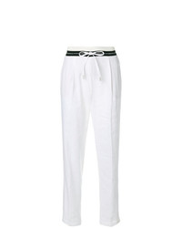 Женские белые льняные брюки-галифе от Cambio