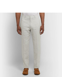 Мужские белые льняные классические брюки от Club Monaco