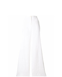 Белые льняные широкие брюки от Giorgio Armani Vintage