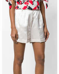 Женские белые льняные шорты со складками от Forte Forte