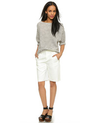 Женские белые льняные шорты от Nili Lotan