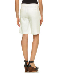 Женские белые льняные шорты от Nili Lotan