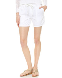 Женские белые льняные шорты от James Perse