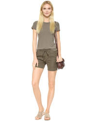 Женские белые льняные шорты от James Perse