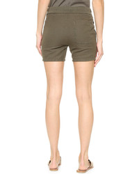 Женские белые льняные шорты от James Perse