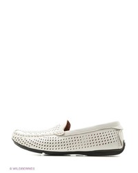 Мужские белые мокасины от Dino Ricci