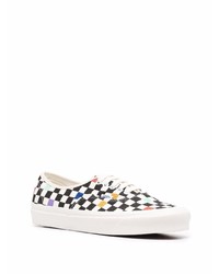 Мужские белые низкие кеды в клетку от Vans