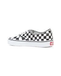 Мужские белые низкие кеды в клетку от Vans