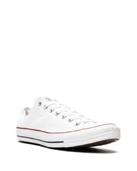 Мужские белые низкие кеды из плотной ткани от Converse