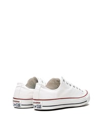 Мужские белые низкие кеды из плотной ткани от Converse