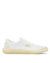 Мужские белые низкие кеды из плотной ткани от Golden Goose