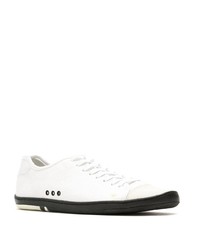 Мужские белые низкие кеды из плотной ткани от OSKLEN