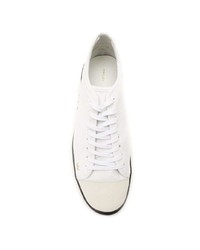 Мужские белые низкие кеды из плотной ткани от OSKLEN