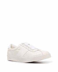 Мужские белые низкие кеды из плотной ткани от Tom Ford