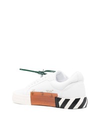 Мужские белые низкие кеды из плотной ткани от Off-White