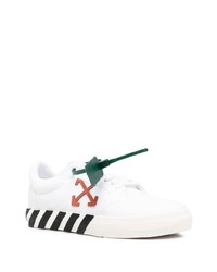 Мужские белые низкие кеды из плотной ткани от Off-White