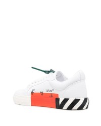 Мужские белые низкие кеды из плотной ткани от Off-White