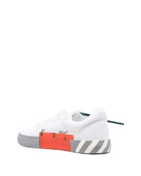 Мужские белые низкие кеды из плотной ткани от Off-White