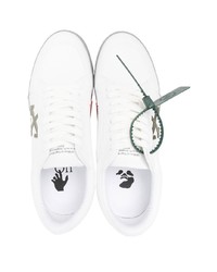 Мужские белые низкие кеды из плотной ткани от Off-White