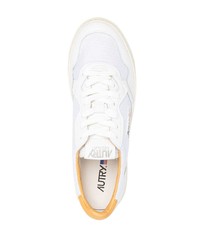 Мужские белые низкие кеды из плотной ткани от AUTRY