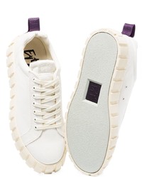 Мужские белые низкие кеды из плотной ткани от Eytys