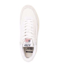 Мужские белые низкие кеды из плотной ткани от AUTRY