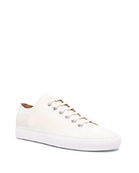 Мужские белые низкие кеды из плотной ткани от Common Projects